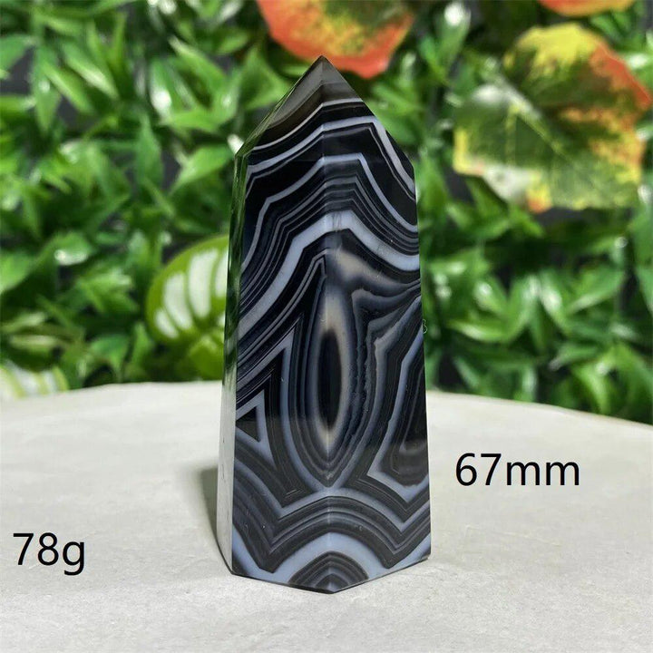 Black Lace Agate Tower