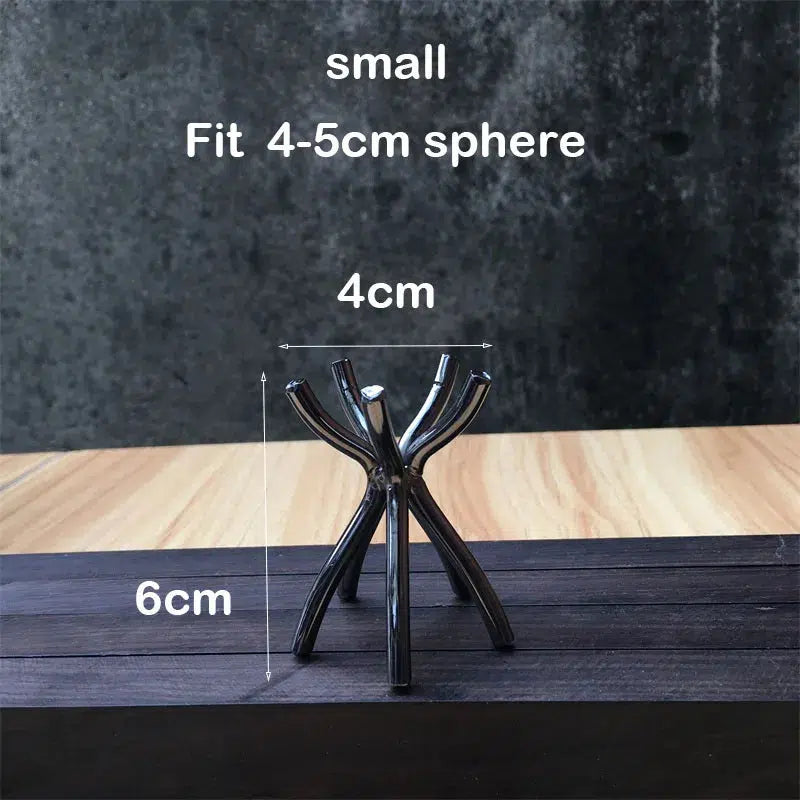 Black Metal Quad-Pod Stand