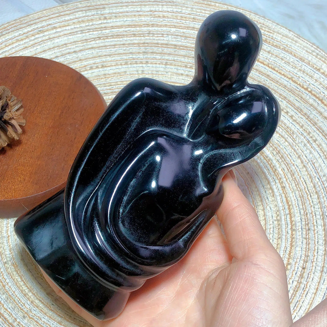 Black Obsidian The Lovers Carving