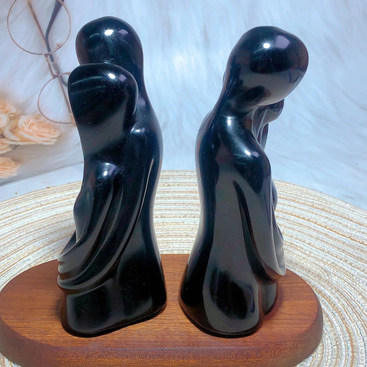 Black Obsidian The Lovers Carving