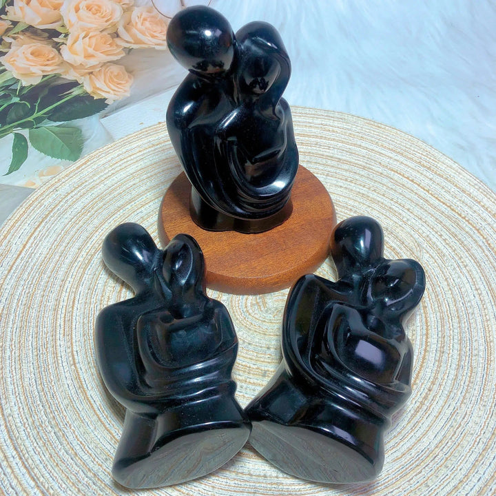 Black Obsidian The Lovers Carving