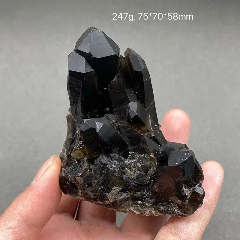 Black Quartz Cluster