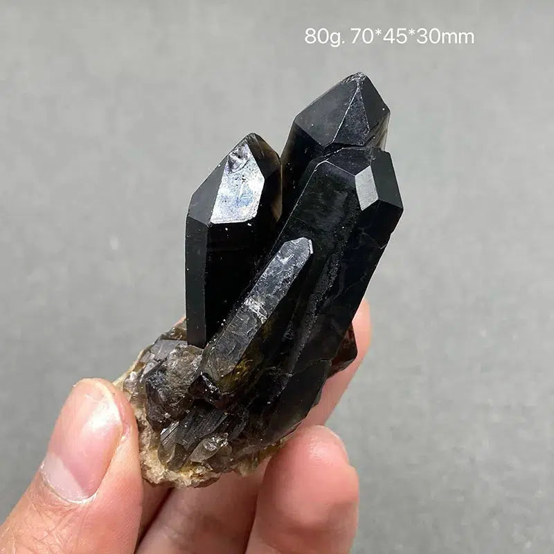 Black Quartz Cluster