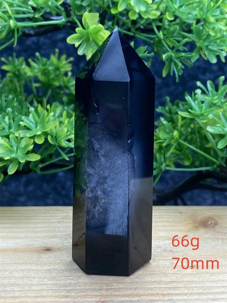 Black Striped Agate Tower