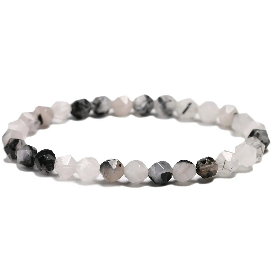 Black Tourmalinated Quartz Bracelets