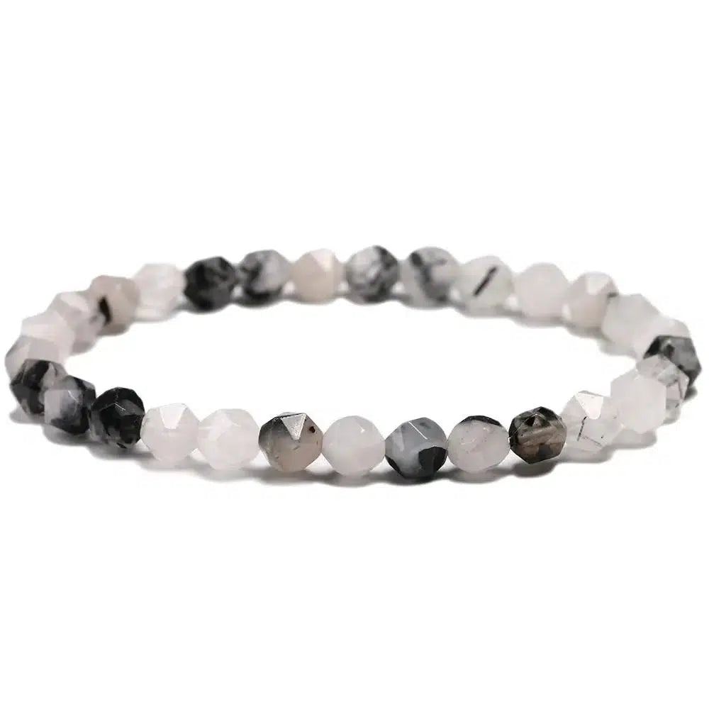 Black Tourmalinated Quartz Bracelets