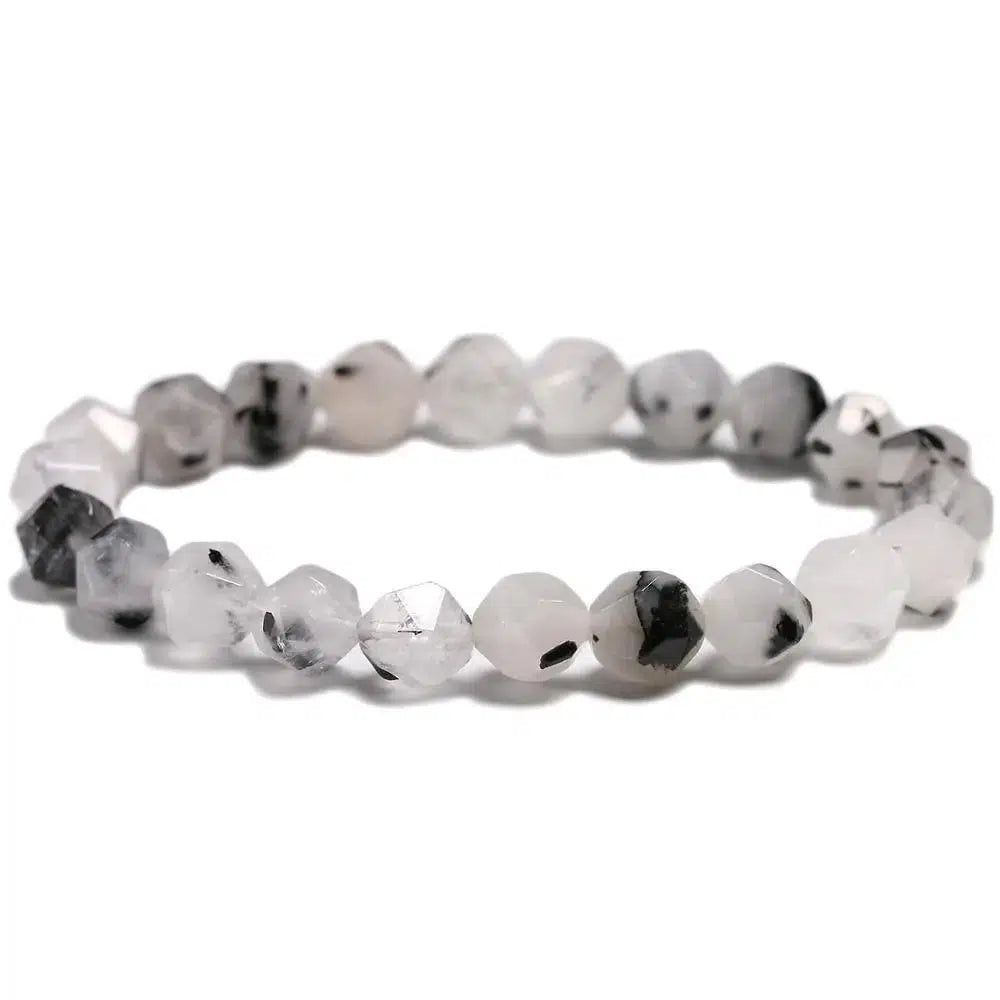 Black Tourmalinated Quartz Bracelets