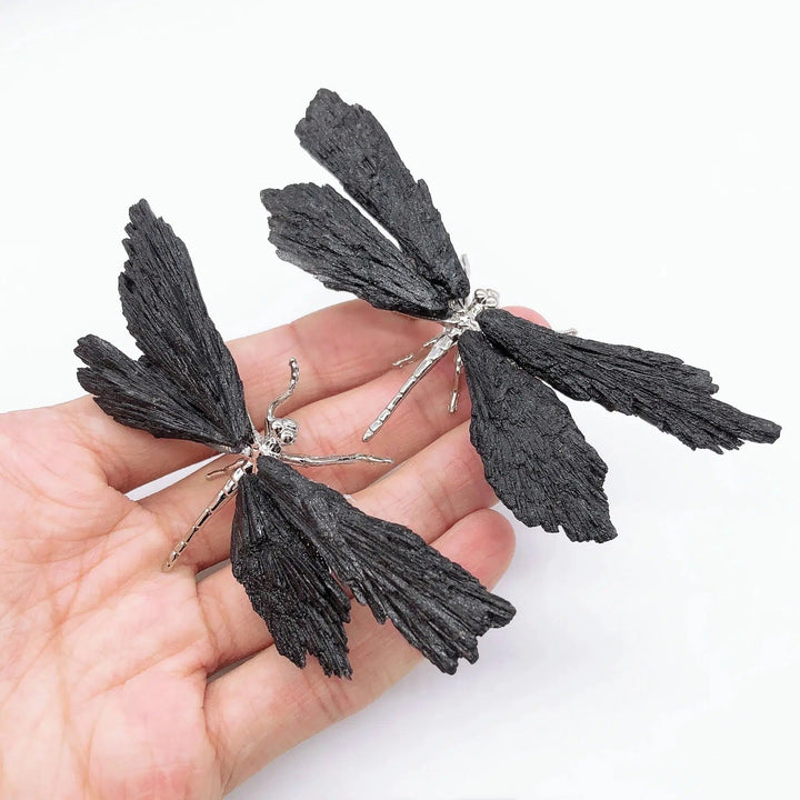 Black Tourmaline Dragonfly Crystal Decoration