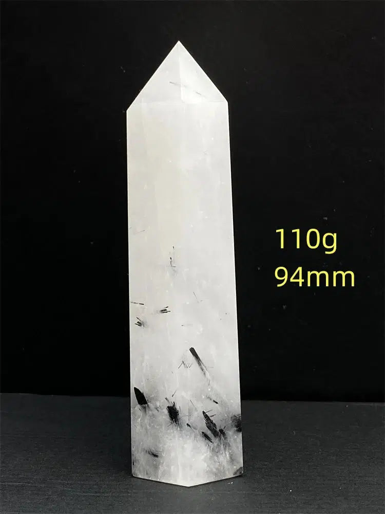 Black Tourmaline Rutile Quartz Tower