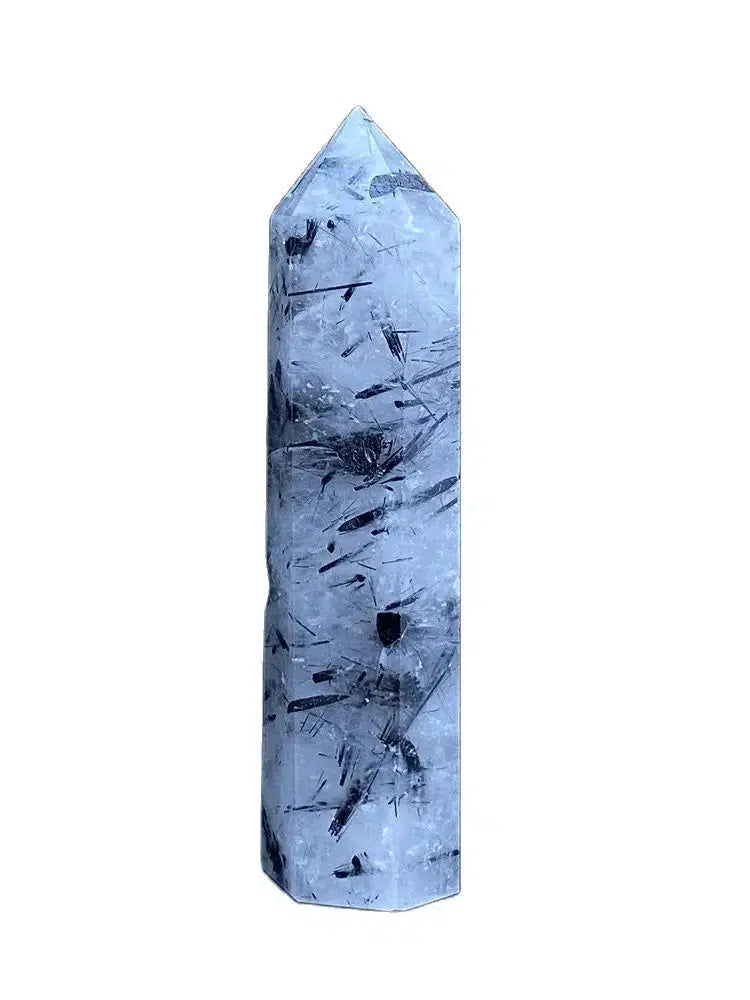 Black Tourmaline Rutile Quartz Tower