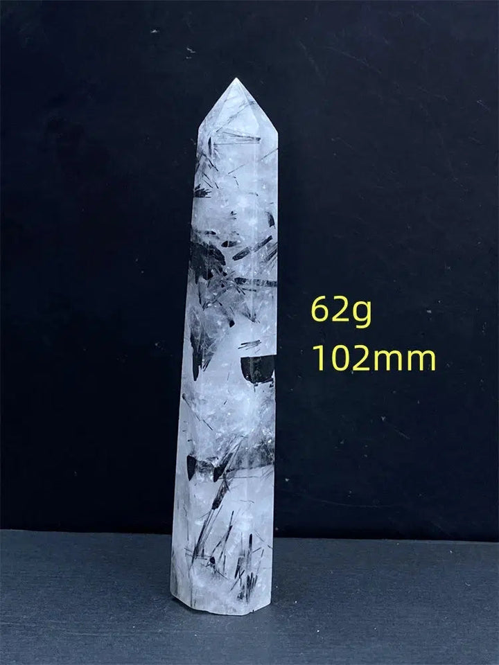 Black Tourmaline Rutile Quartz Tower