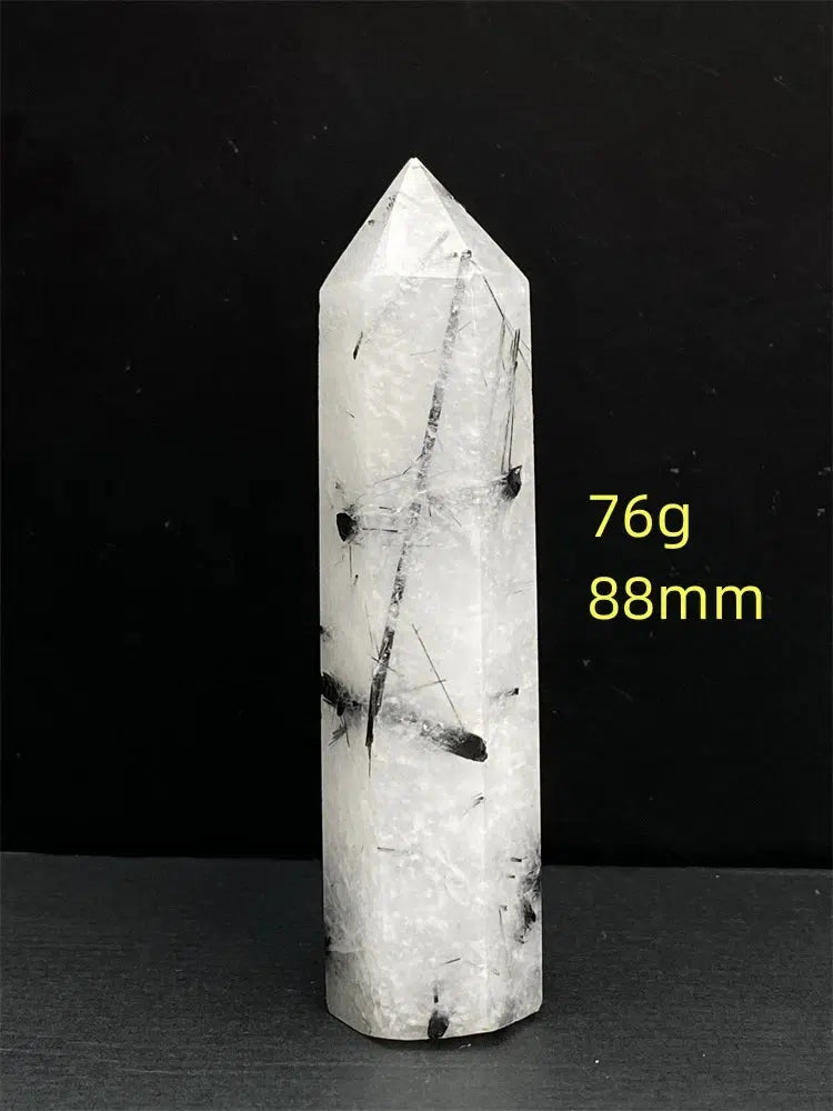 Black Tourmaline Rutile Quartz Tower