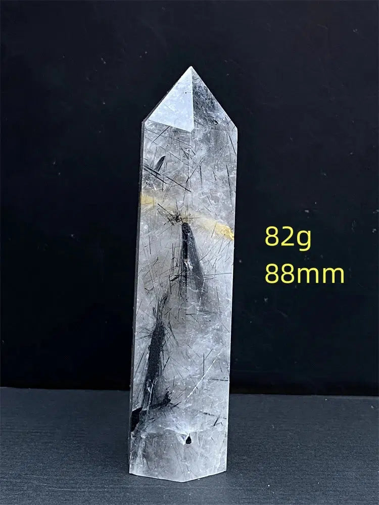 Black Tourmaline Rutile Quartz Tower