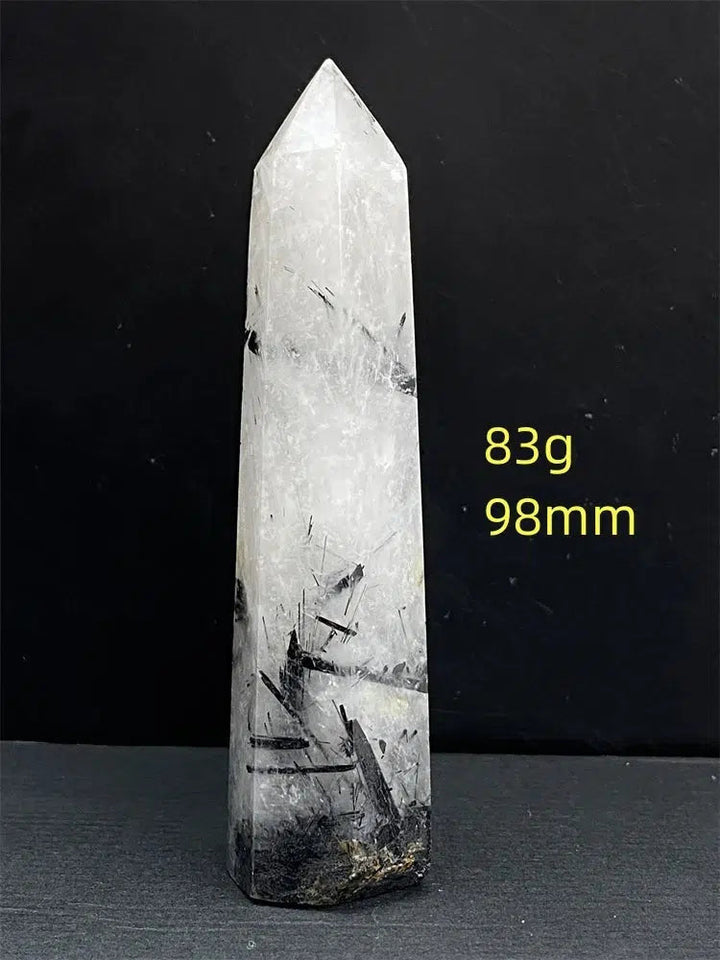 Black Tourmaline Rutile Quartz Tower