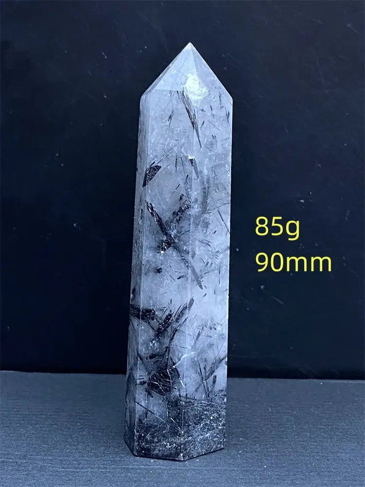 Black Tourmaline Rutile Quartz Tower