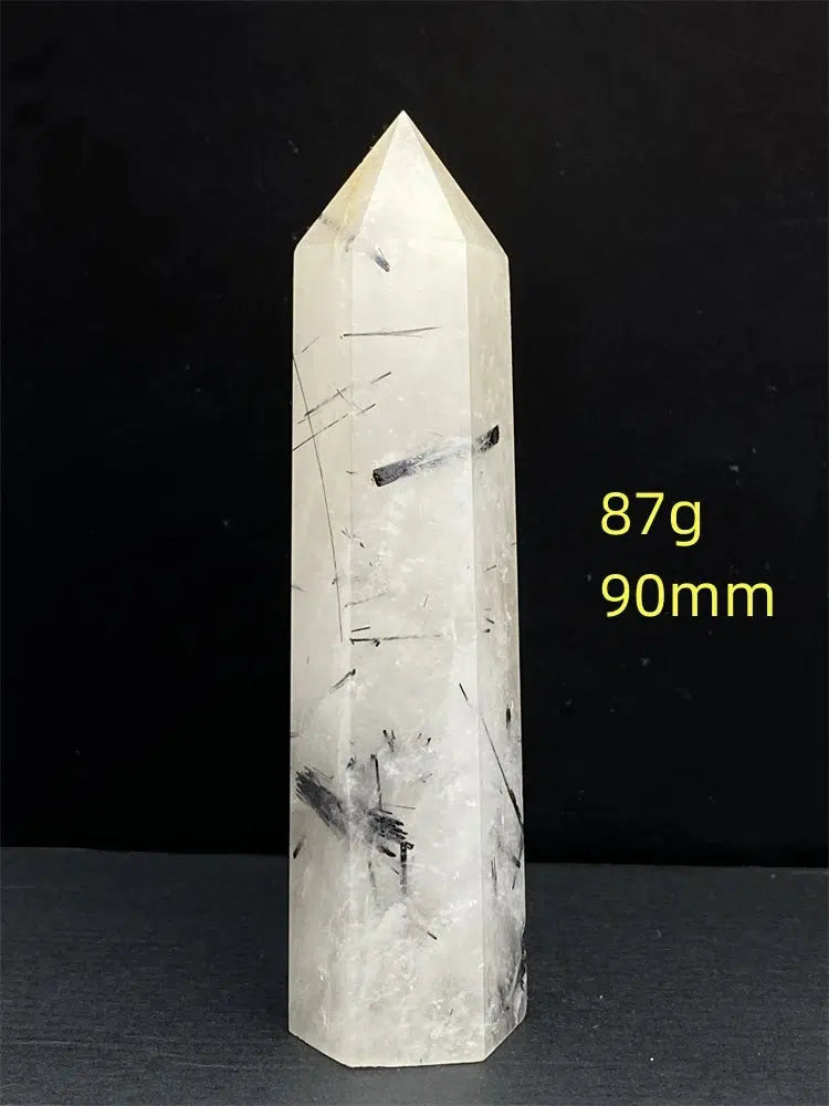 Black Tourmaline Rutile Quartz Tower