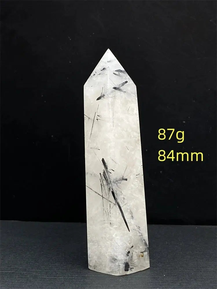 Black Tourmaline Rutile Quartz Tower