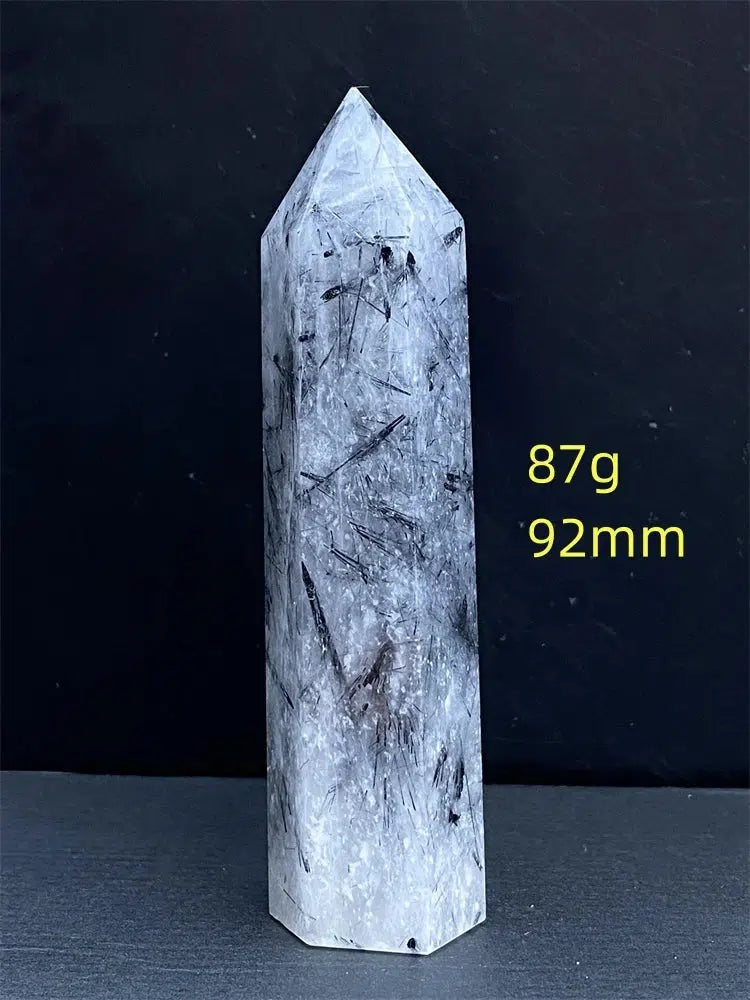 Black Tourmaline Rutile Quartz Tower