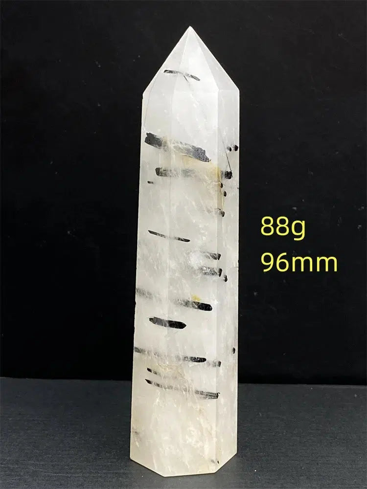 Black Tourmaline Rutile Quartz Tower