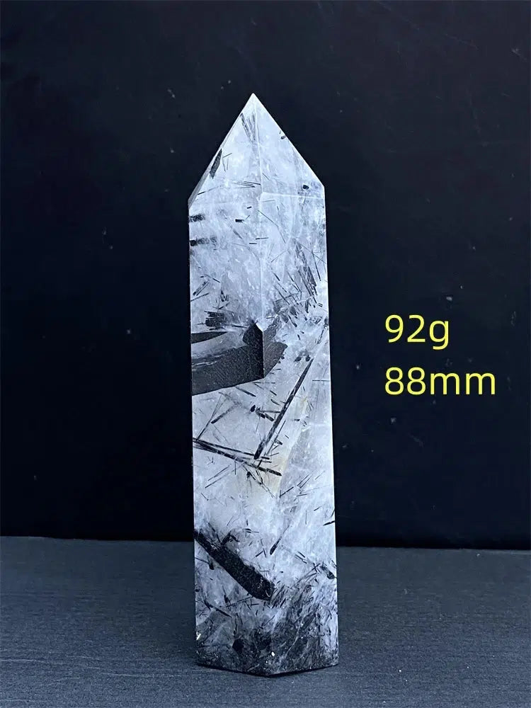 Black Tourmaline Rutile Quartz Tower