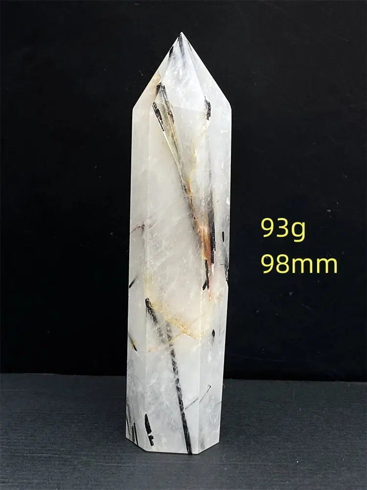 Black Tourmaline Rutile Quartz Tower