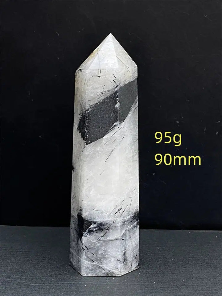 Black Tourmaline Rutile Quartz Tower