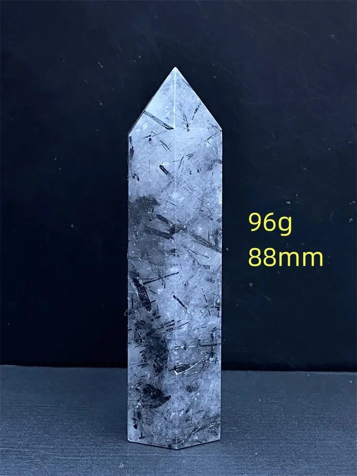 Black Tourmaline Rutile Quartz Tower