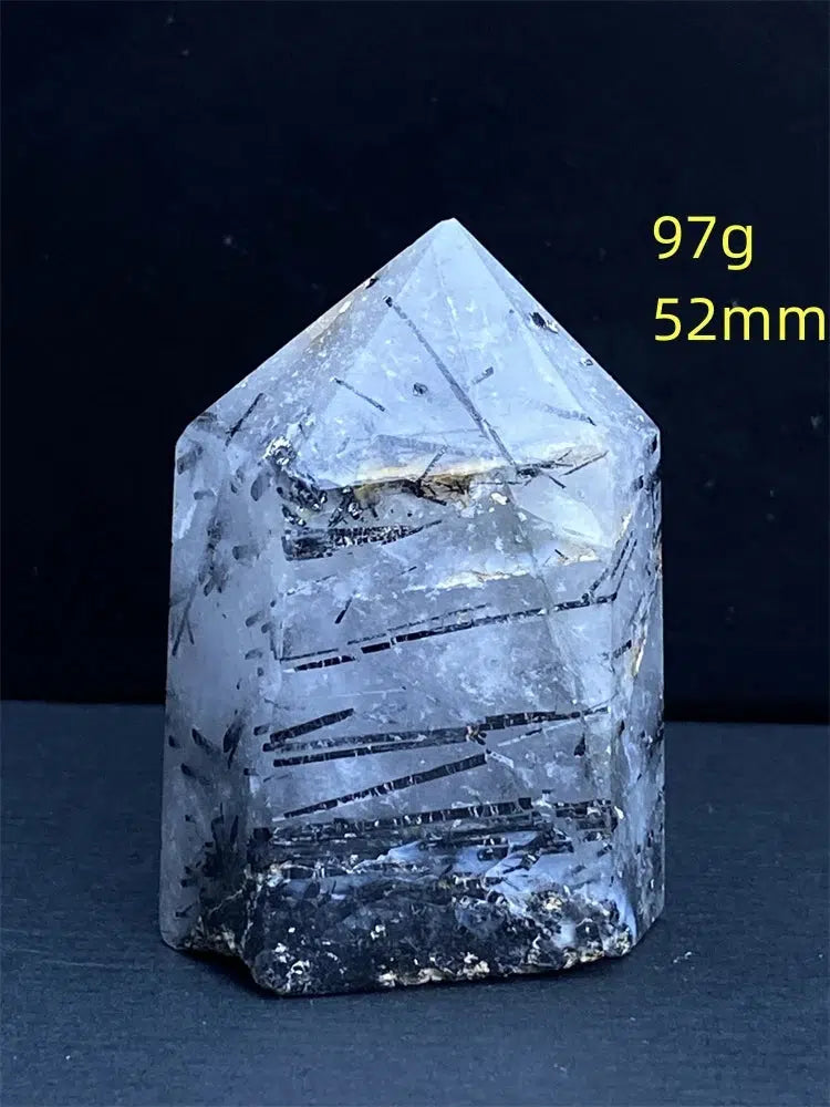 Black Tourmaline Rutile Quartz Tower