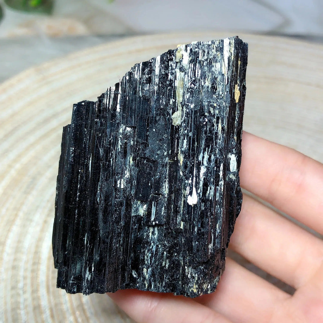 Black Tourmaline With Mica