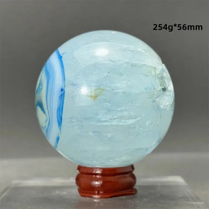 Blue Agate Sphere + Base