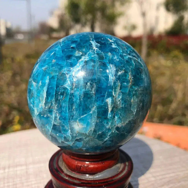 Blue Apatite Ball Sphere