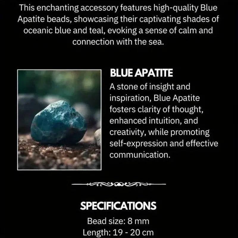 Blue Apatite Bracelet - Clarity, Inspiration, Growth