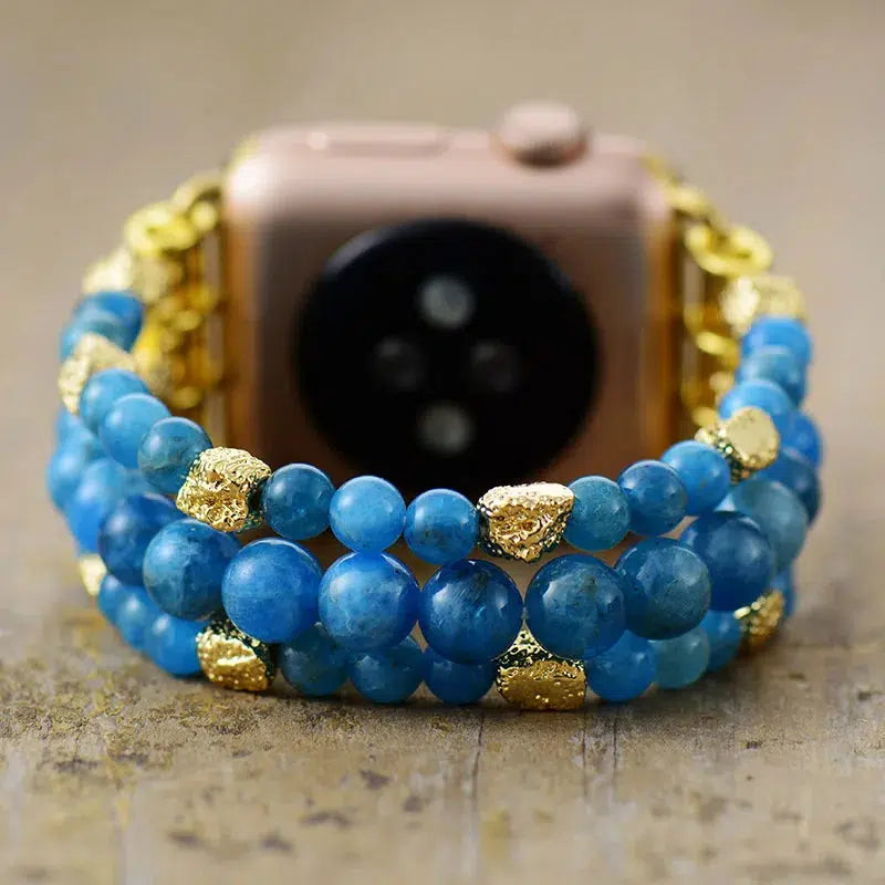 Blue Apatite Smart Watch Strap