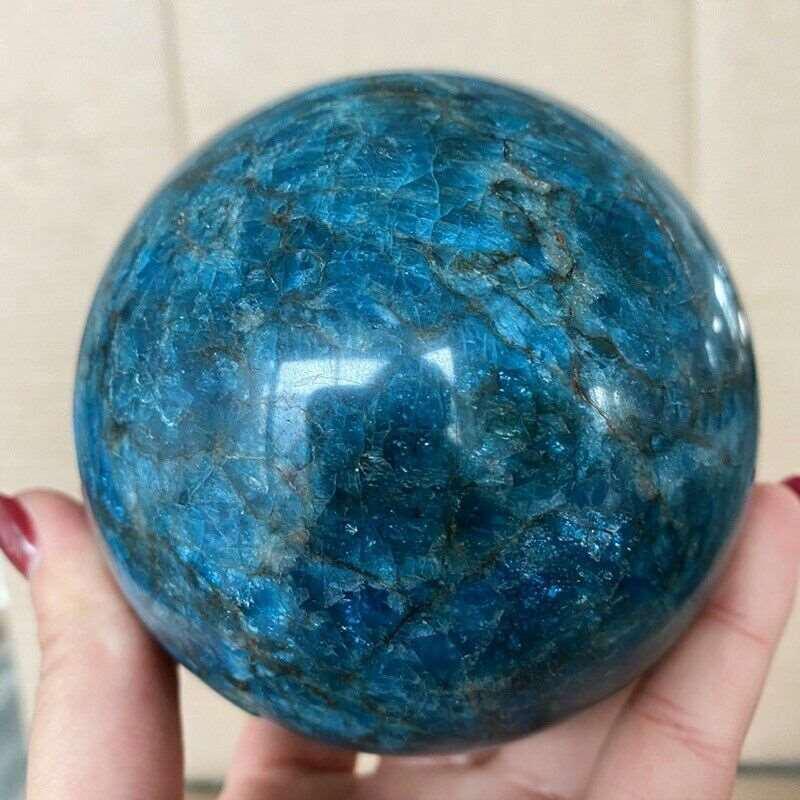 Blue Apatite Sphere