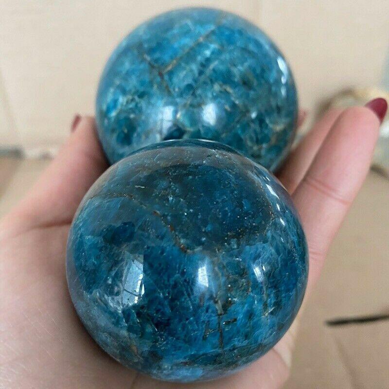 Blue Apatite Sphere