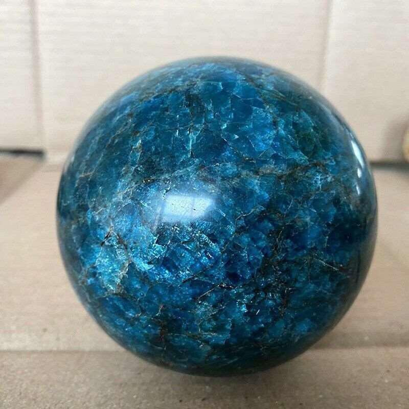 Blue Apatite Sphere