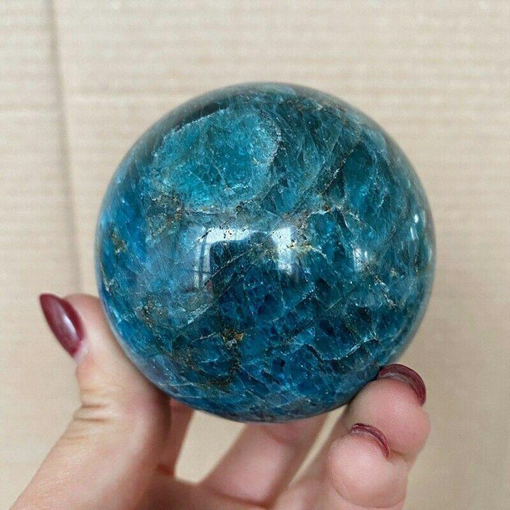 Blue Apatite Sphere