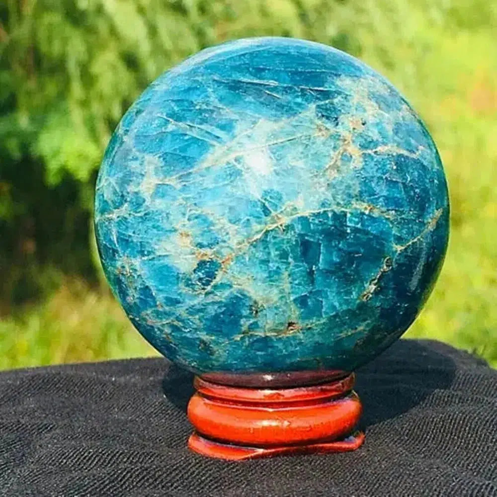 Blue Apatite Sphere