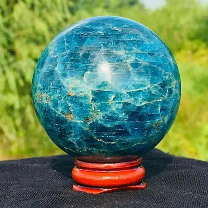 Blue Apatite Sphere