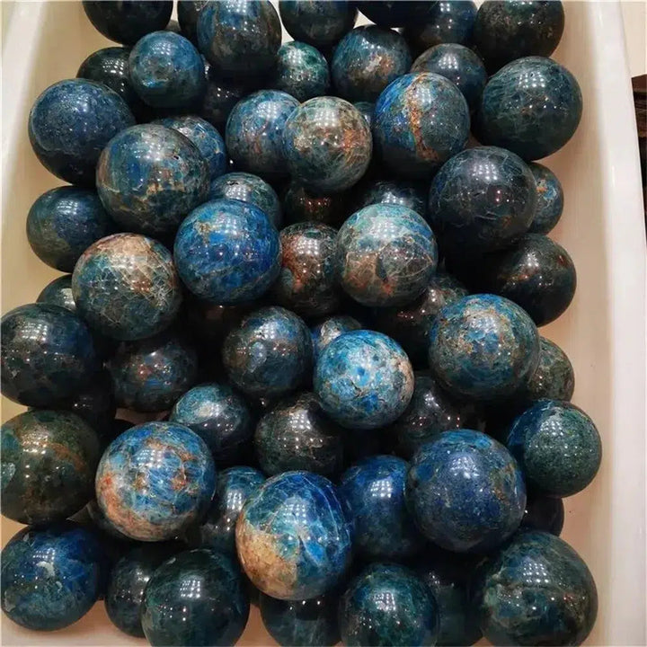 Blue Apatite Sphere