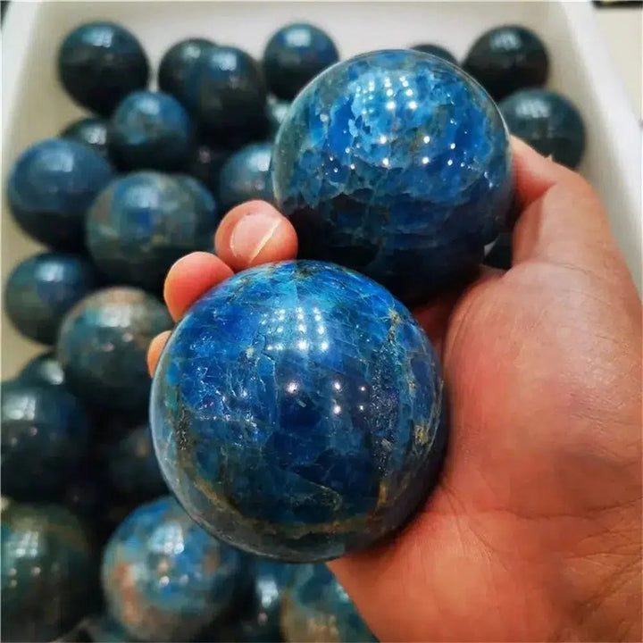 Blue Apatite Sphere