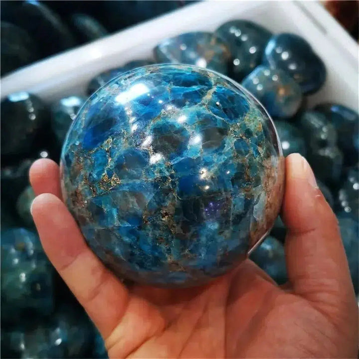 Blue Apatite Sphere