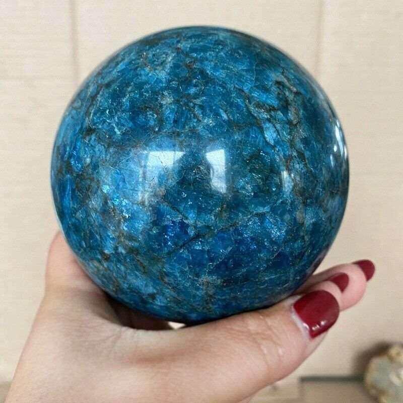 Blue Apatite Sphere