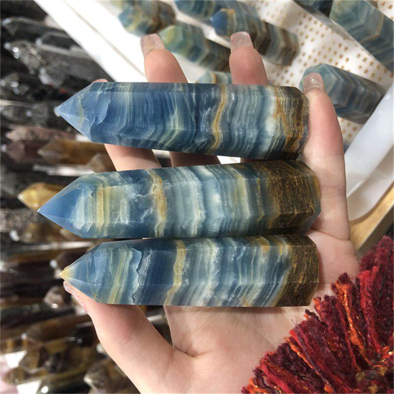 Blue Banded Calcite Tower