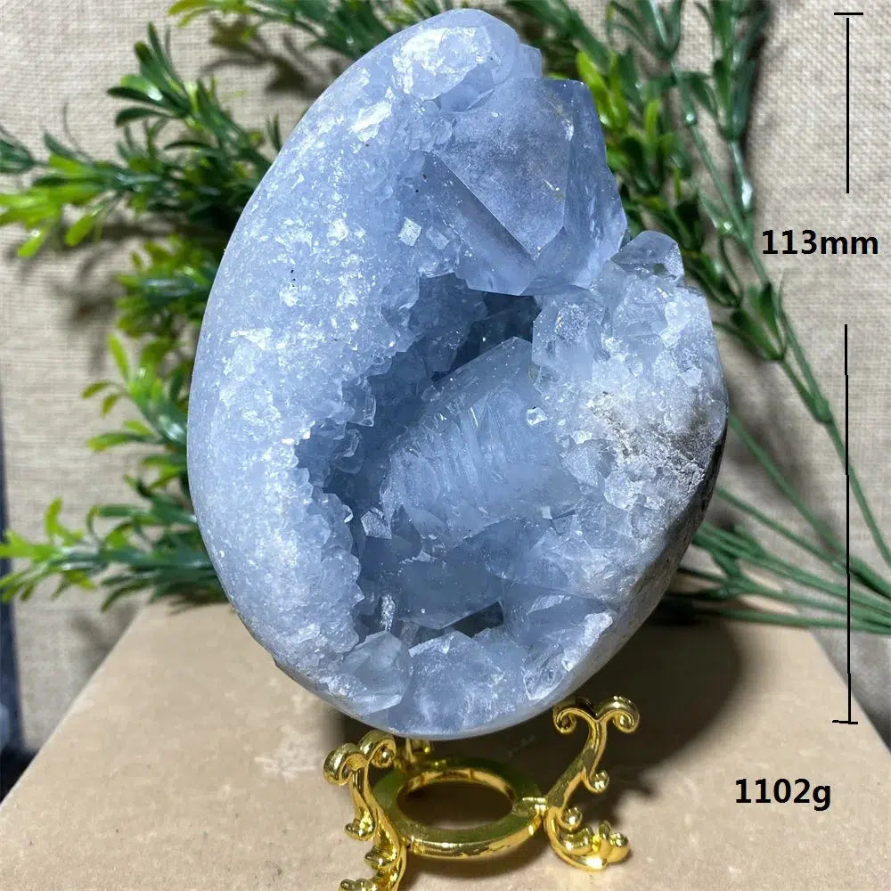 Blue Celestite Crystal Geode