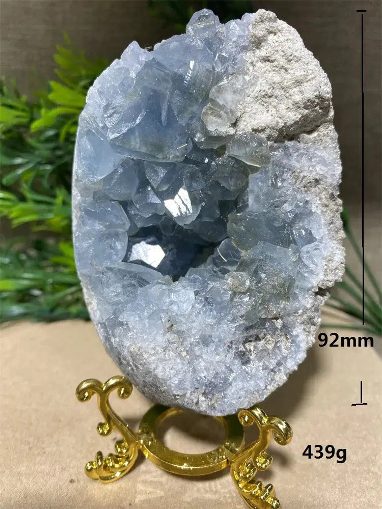 Blue Celestite Crystal Geode