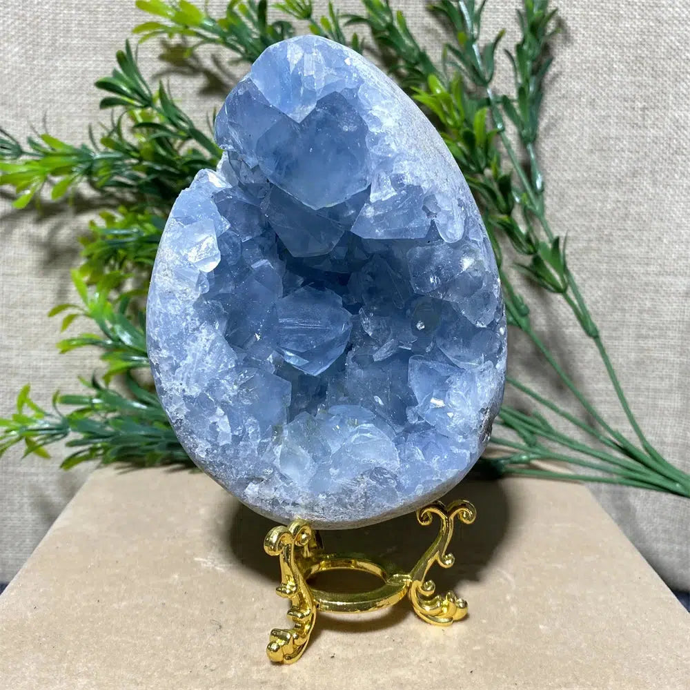 Blue Celestite Crystal Geode