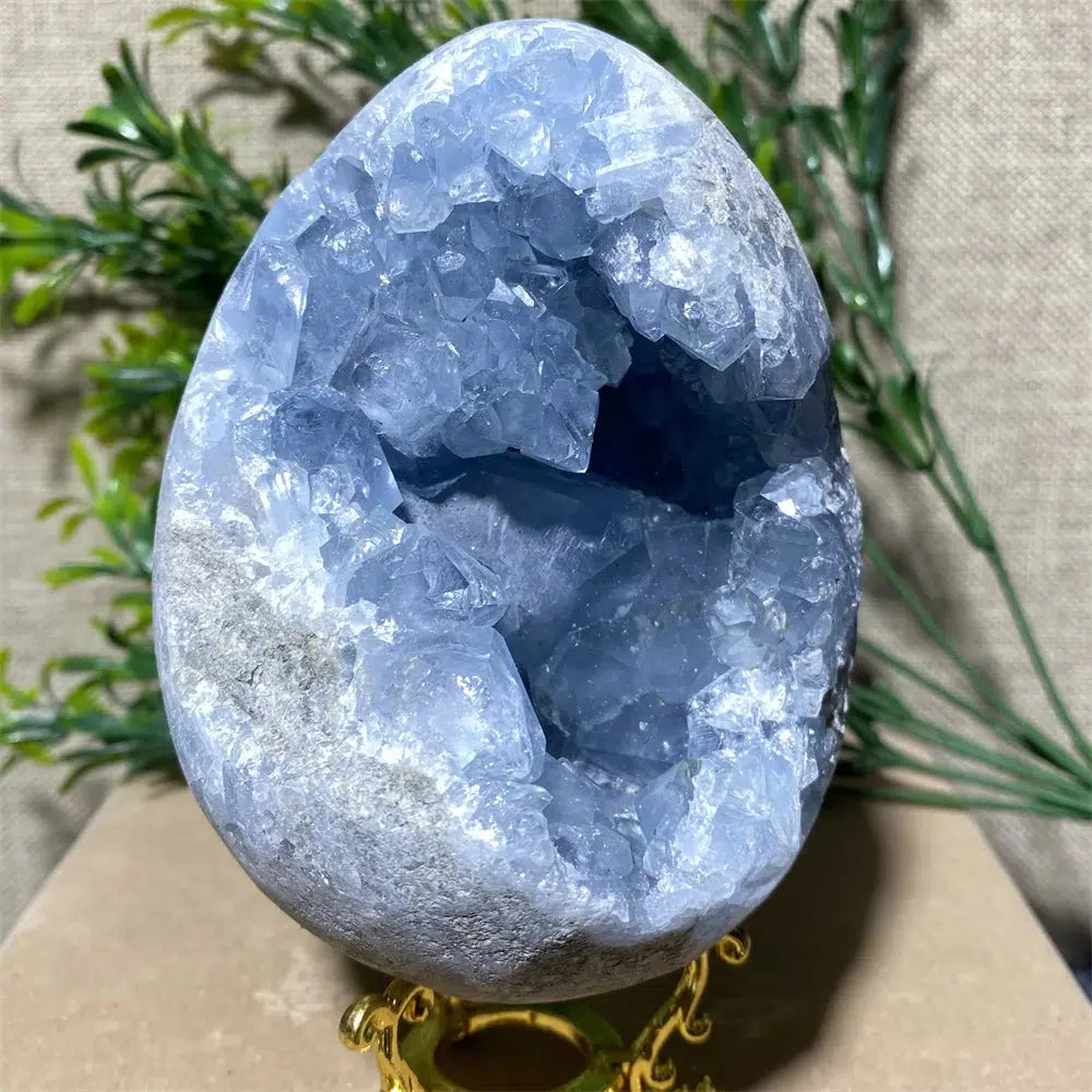 Blue Celestite Crystal Geode