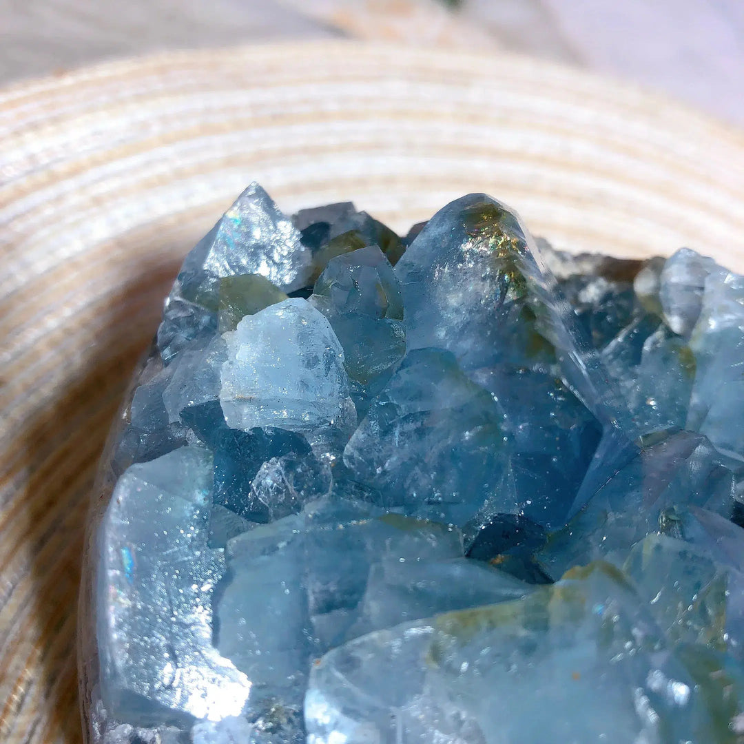 Blue Celestite Large Egg Geode