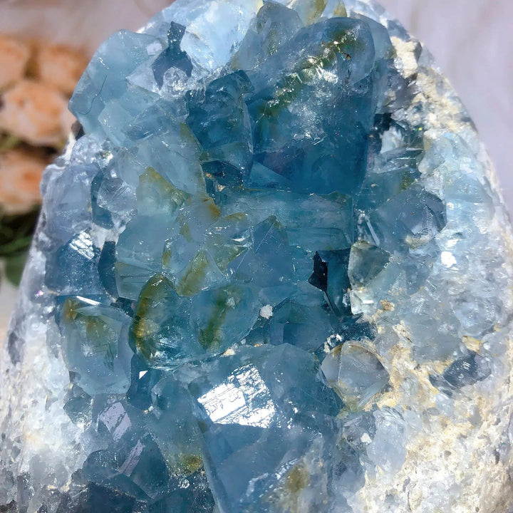 Blue Celestite Large Egg Geode